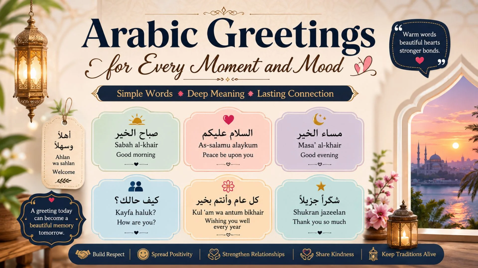 Arabic Greetings for Every Moment and Mood