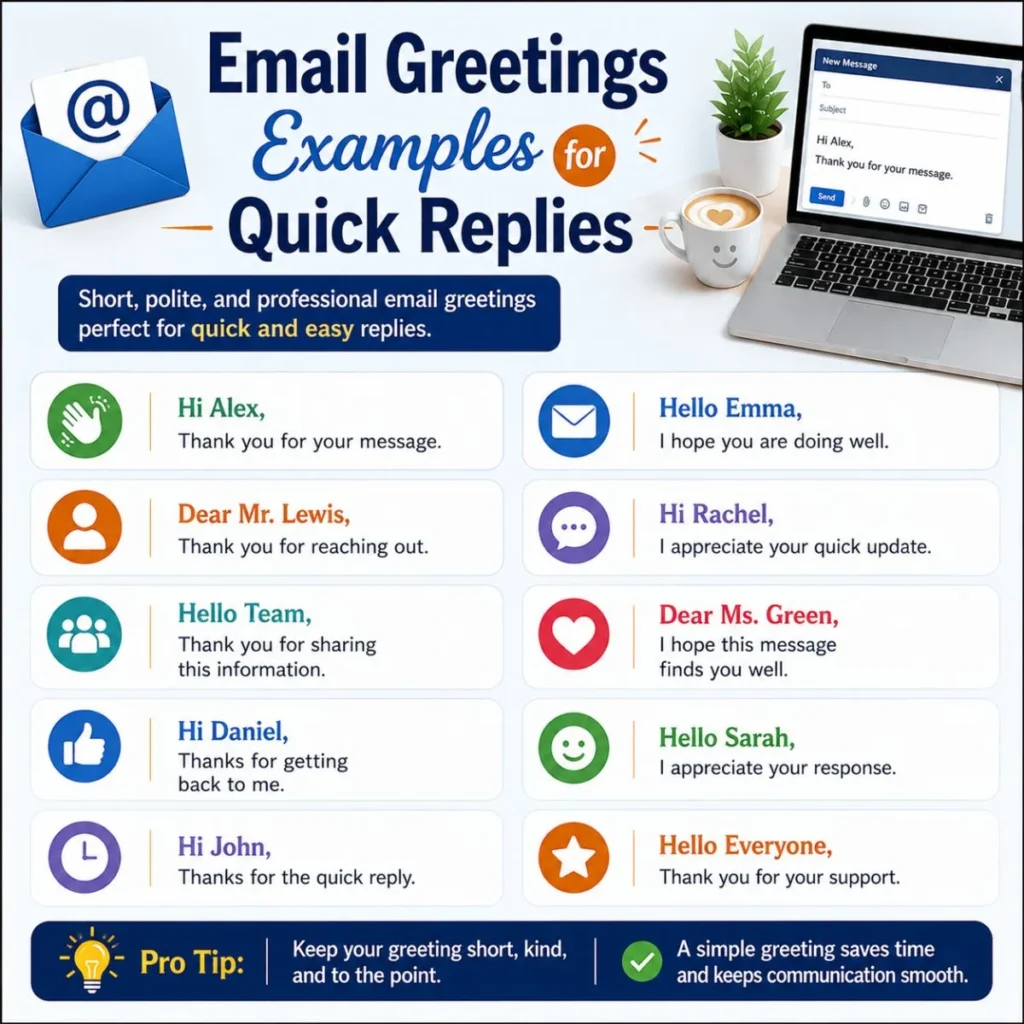 Email Greetings Examples for Quick Replies