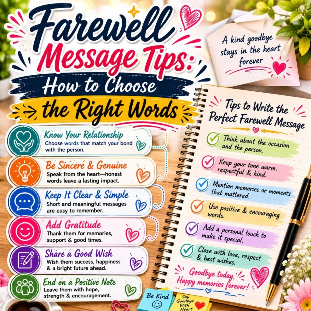 Farewell Message Tips How to Choose the Right Words