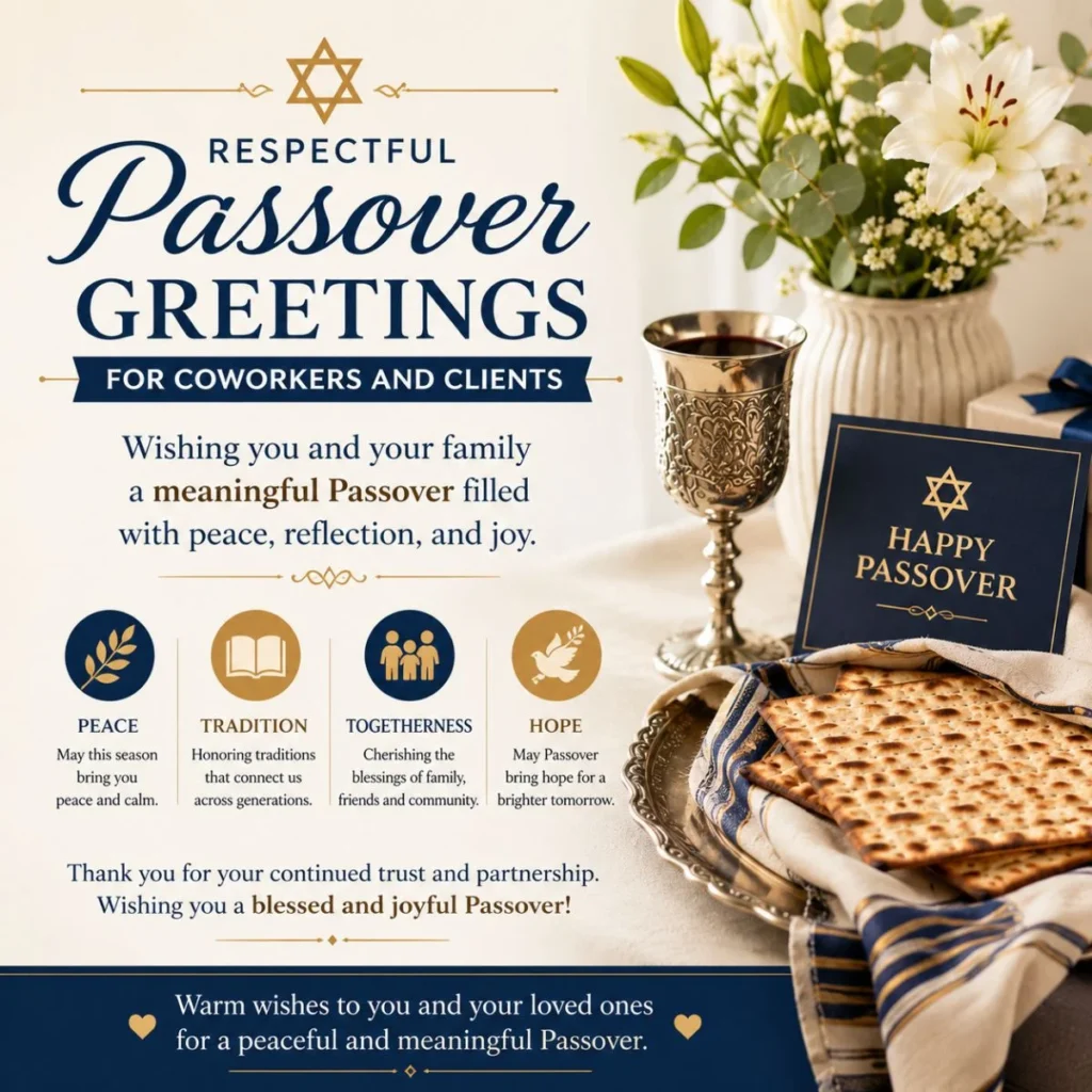 Respectful Passover Greetings for Coworkers and Clients