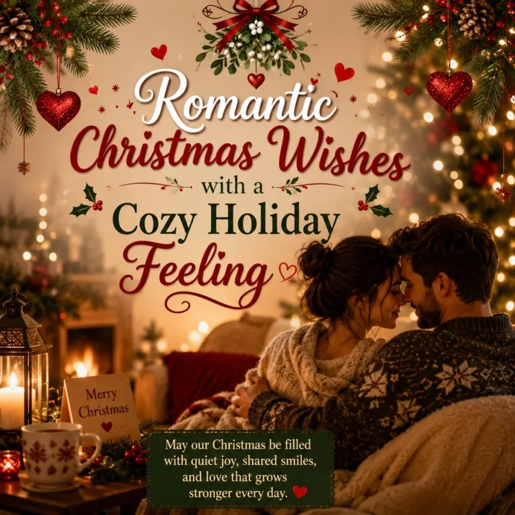 Romantic Christmas Wishes with a Cozy Holiday Feeling