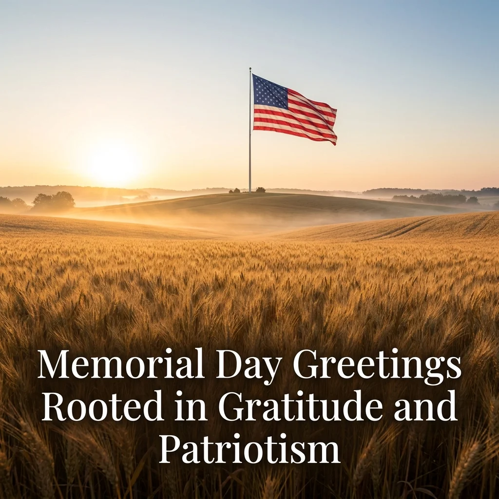 Memorial Day Greetings Rooted in Gratitude and Patriotism