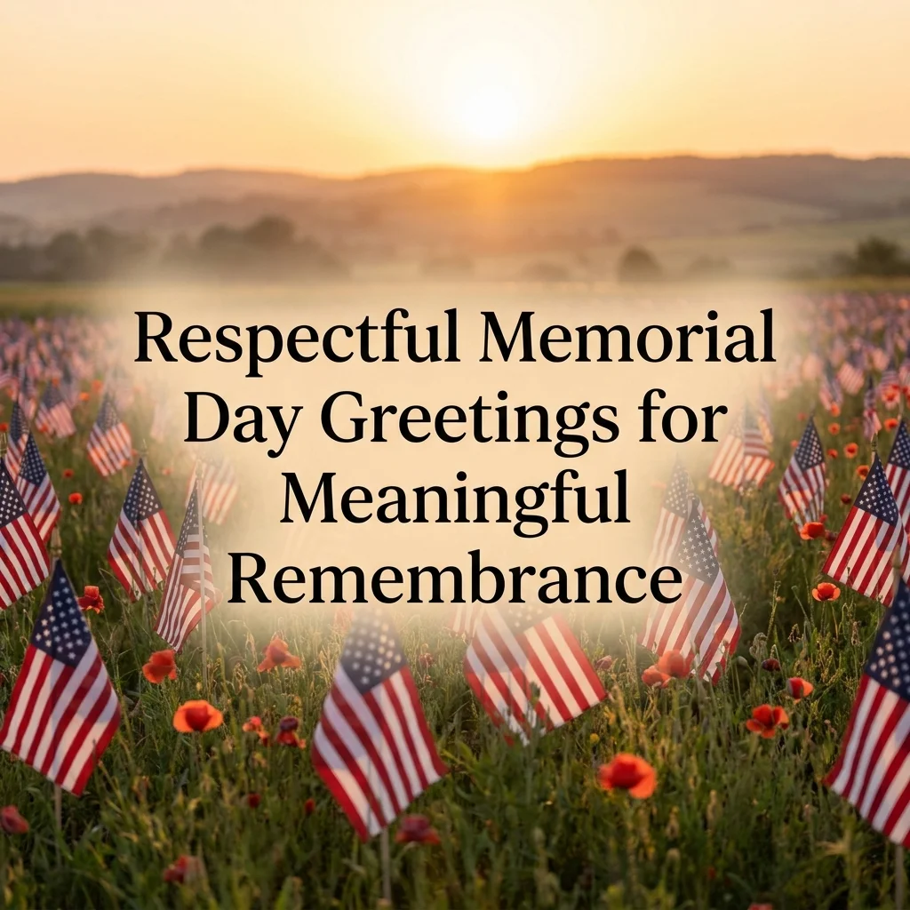 Respectful Memorial Day Greetings for Meaningful Remembrance