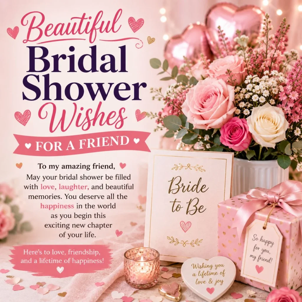 Beautiful Bridal Shower Wishes for a Friend