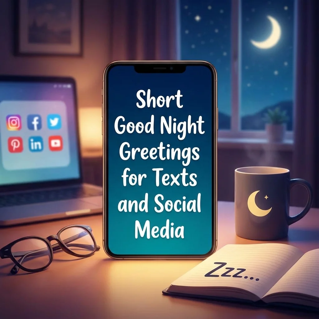 Short Good Night Greetings for Texts and Social Media