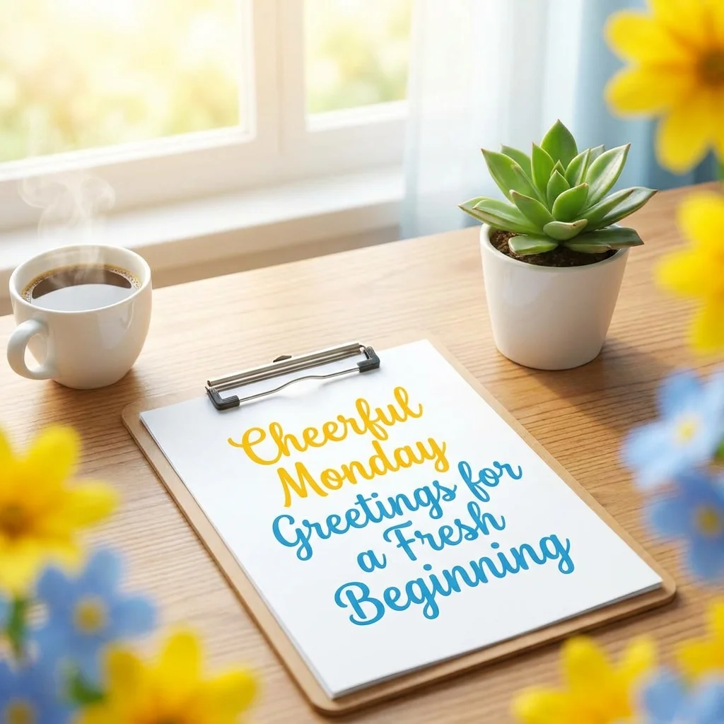 Cheerful Monday Greetings for a Fresh Beginning