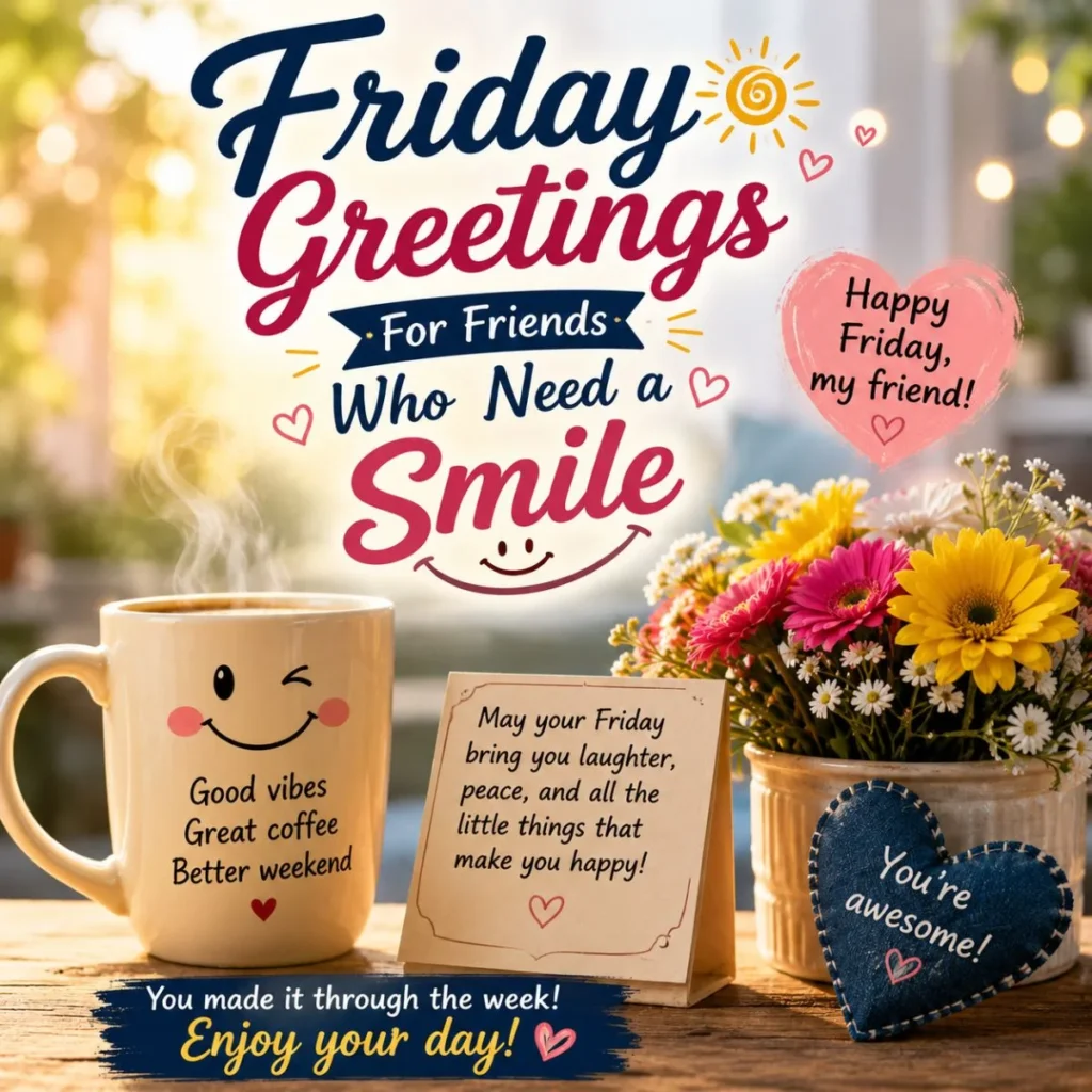 Friday Greetings for Friends Who Need a Smile