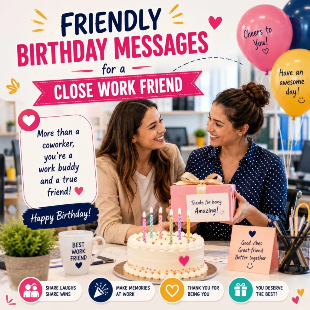 Friendly Birthday Messages for a Close Work Friend (1)