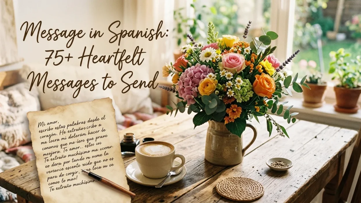 Message in Spanish with 75+ heartfelt messages to send