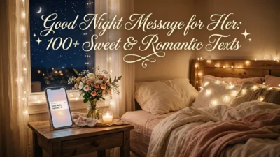 Good Night Message for Her: Sweet and romantic texts to send before bed