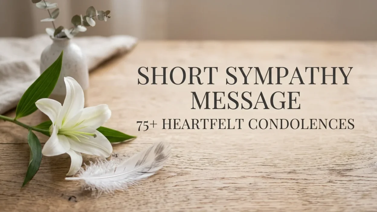 Short Message Notes Short Sympathy Message: 75+ Heartfelt Condolences
