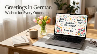 Greetings in German with English translations for everyday use and special occasions