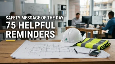 Safety Message of the Day with 75 helpful reminders for daily awareness