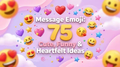 Message emoji ideas with cute, funny, romantic and heartfelt text messages