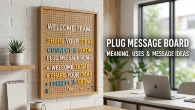Plug message board meaning, uses, and useful message ideas